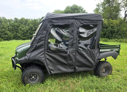 Kawasaki Mule 4000/4010 Trans - Full Cab Enclosure for Hard Windshield - 3 Star UTV