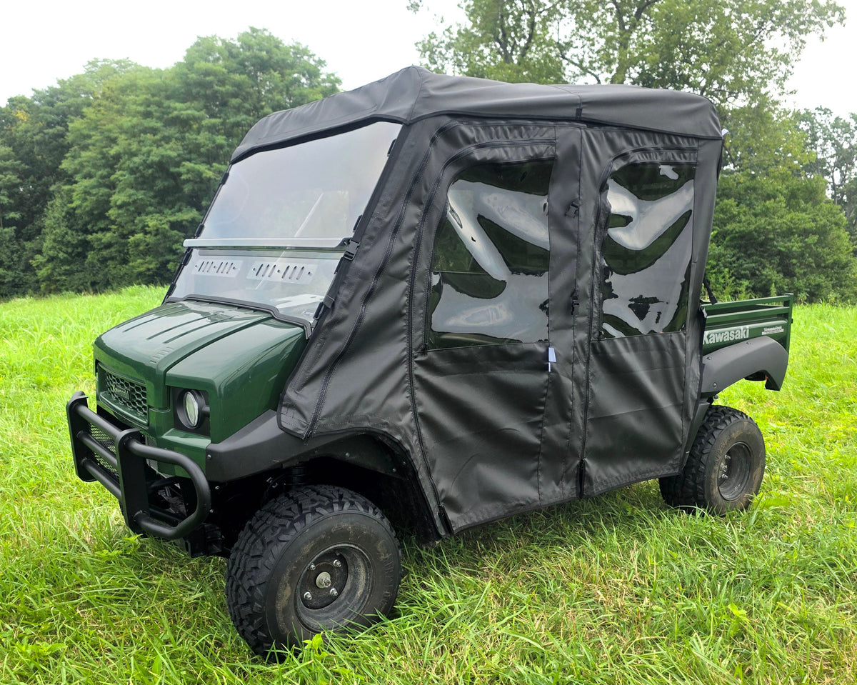 Kawasaki Mule 4000/4010 Trans - Full Cab Enclosure for Hard Windshield - 3 Star UTV