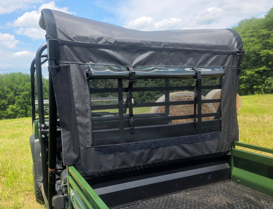 Kawasaki Mule 4000/4010 Trans - Soft Back Panel with Mesh/Vinyl Window - 3 Star UTV