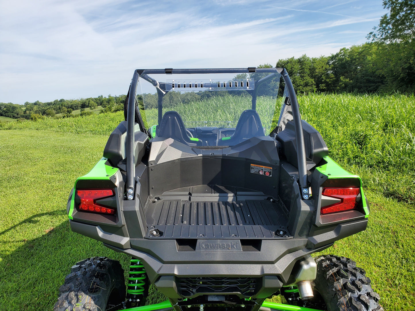 Kawasaki Teryx KRX Crew - 1 Pc Polycarbonate Rear Windshield - 3 Star UTV