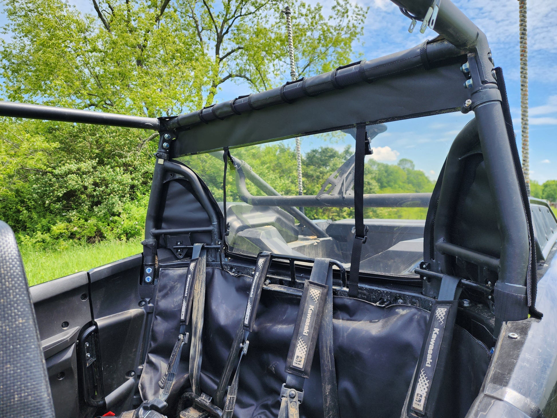 Kawasaki Teryx KRX Crew - Canvas Rear Panel - 3 Star UTV