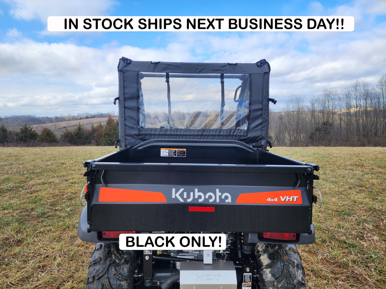 Kubota RTV 400/500/520 - Soft Back Panel - 3 Star UTV