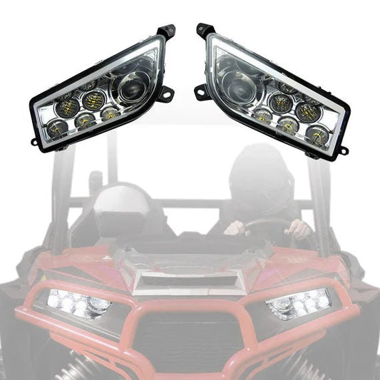 LED Headlight 30W for Polaris RZR XP 1000/Turbo/S 900 2014 - 2023 - 3 Star UTV