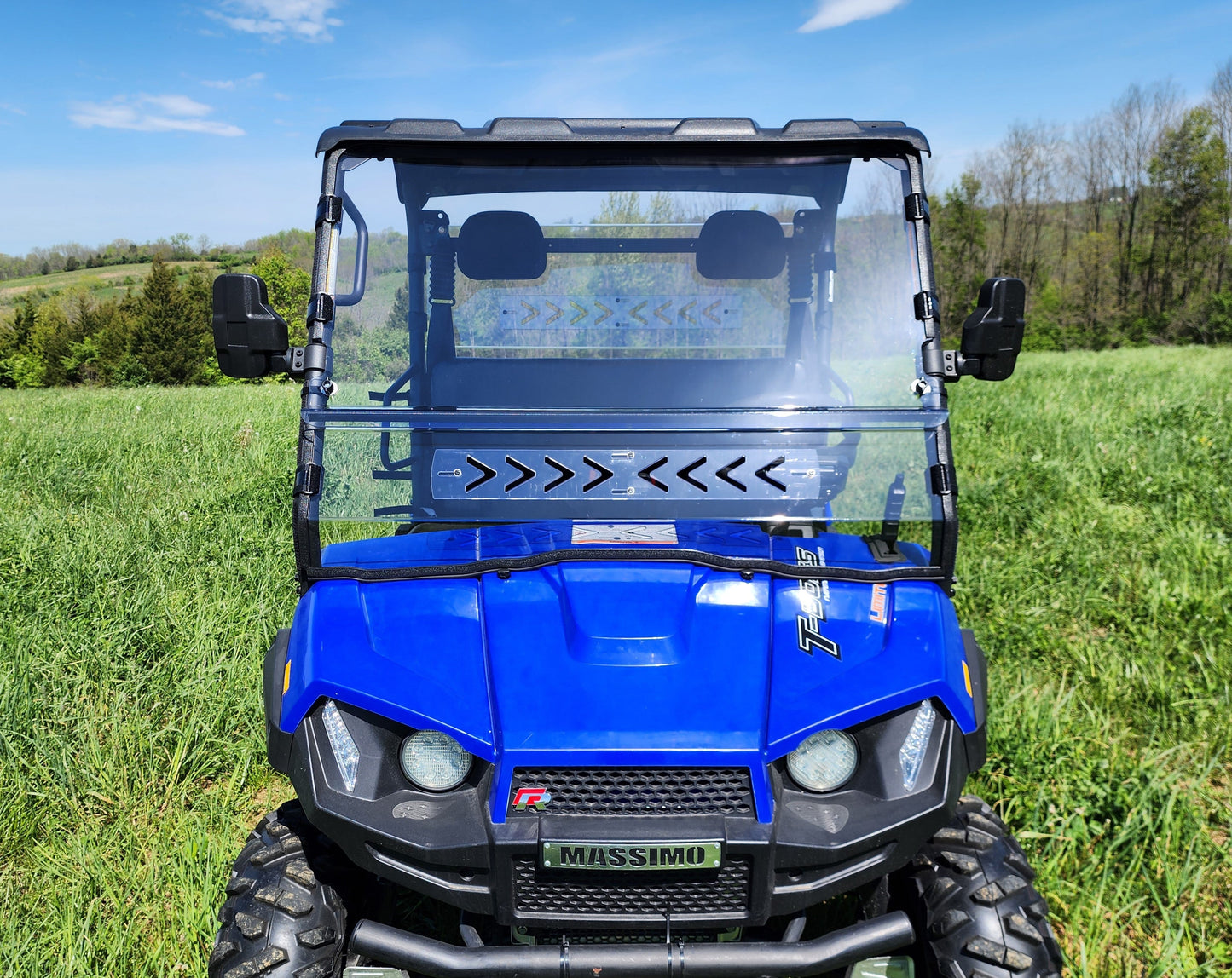 Massimo T - Boss 410 - 2 Pc General - Purpose Windshield - 3 Star UTV