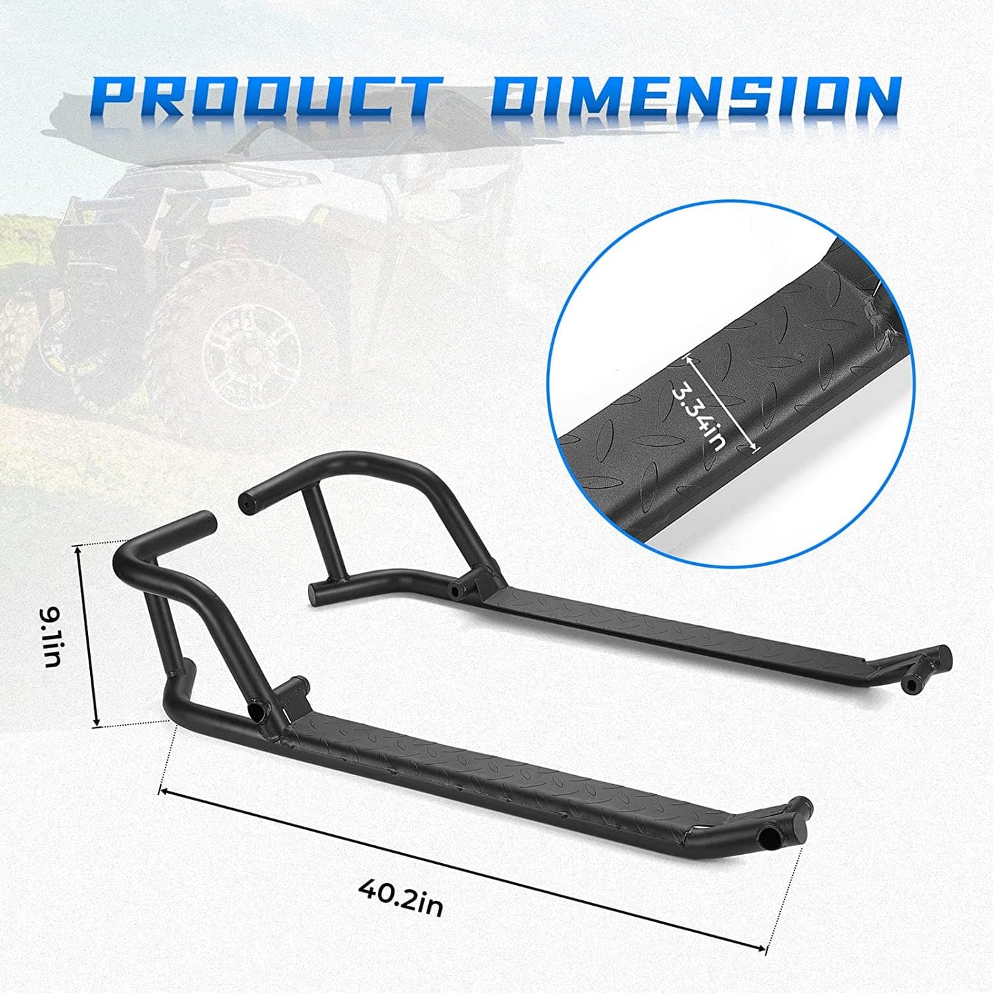 Nerf Bars for Ranger XP 1000 2018 - 2024 - 3 Star UTV
