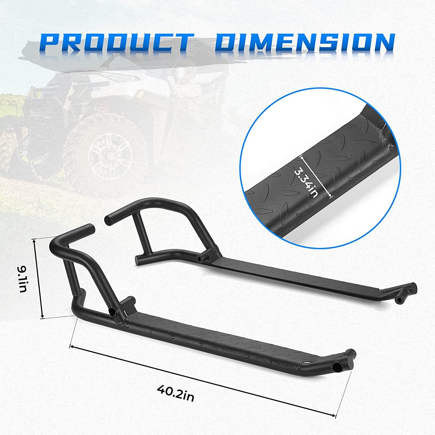 Nerf Bars for Ranger XP 1000 2018 - 2024 - 3 Star UTV