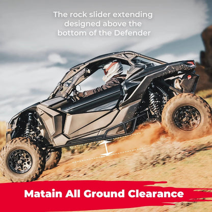 Nerf Bars Rock Sliders for Can - Am Maverick X3 2017 - 2025 - 3 Star UTV