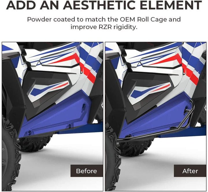 Nerf Bars Rock Sliders For Polaris RZR XP 1000/ XP Turbo - 3 Star UTV