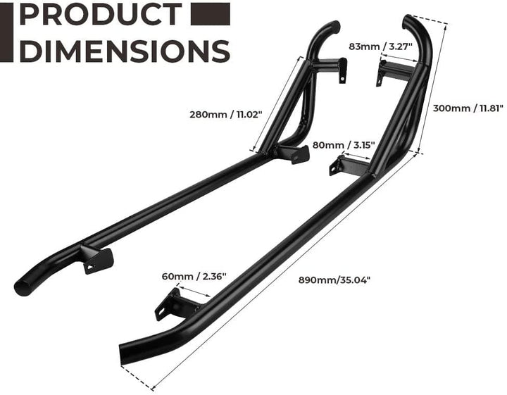 Nerf Bars Rock Sliders For Polaris RZR XP 1000/ XP Turbo - 3 Star UTV