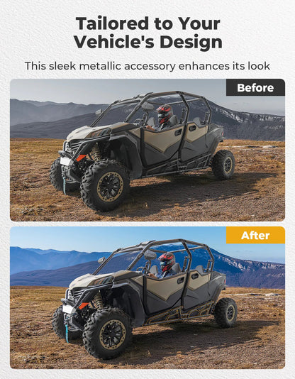 Nerf Bars Rock Sliders with Step Function for CFMOTO ZForce 950 Sport - 4 - 3 Star UTV