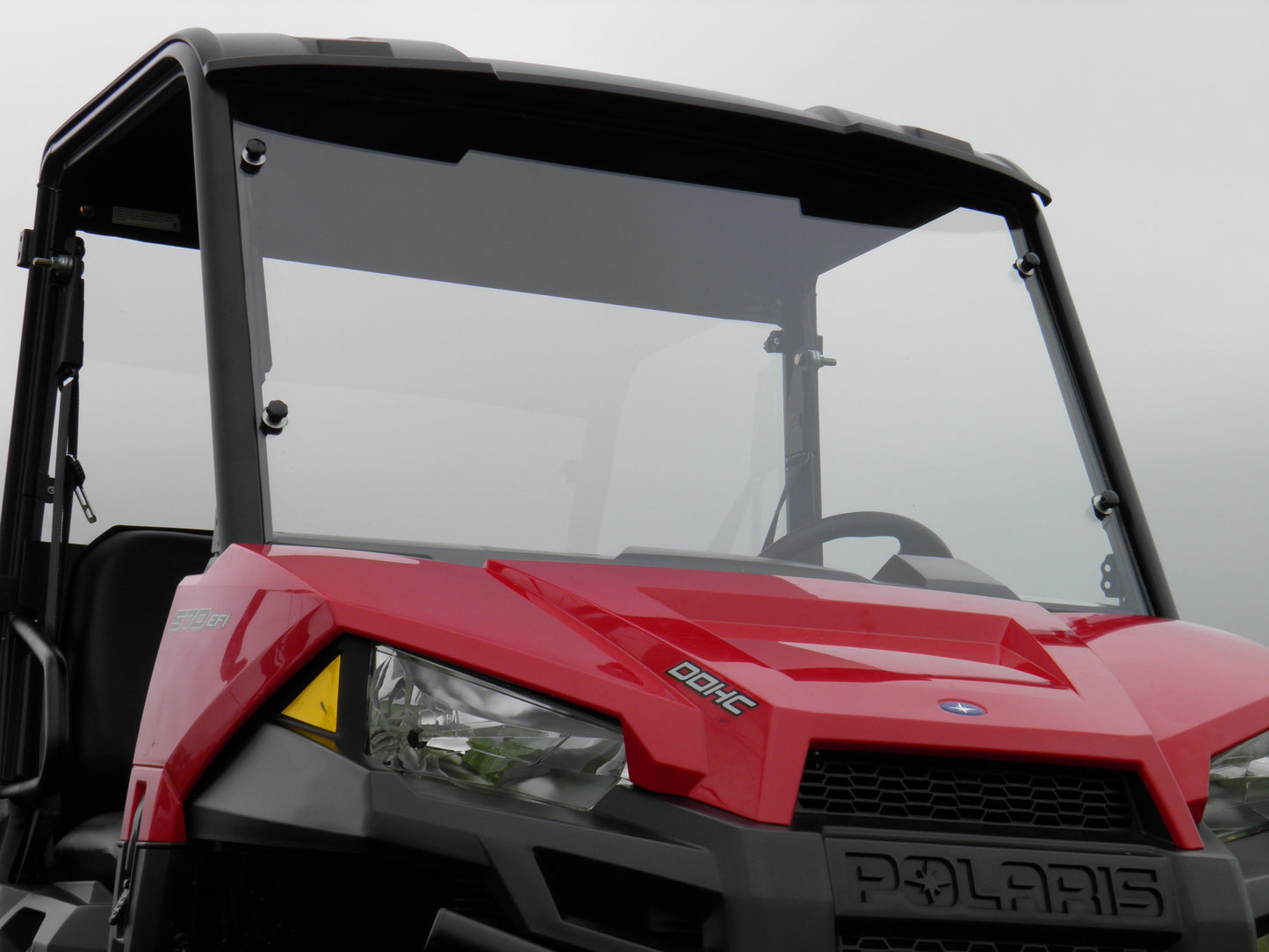 Polaris Ranger Crew 570 Mid Size - 4 Passenger - 1 Pc Scratch - Resistant Windshield - 3 Star UTV