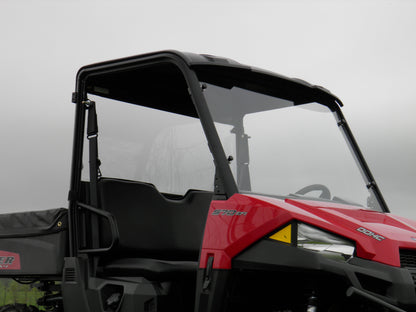 Polaris Ranger Crew 570 Mid Size - 4 Passenger - 1 Pc Scratch - Resistant Windshield - 3 Star UTV