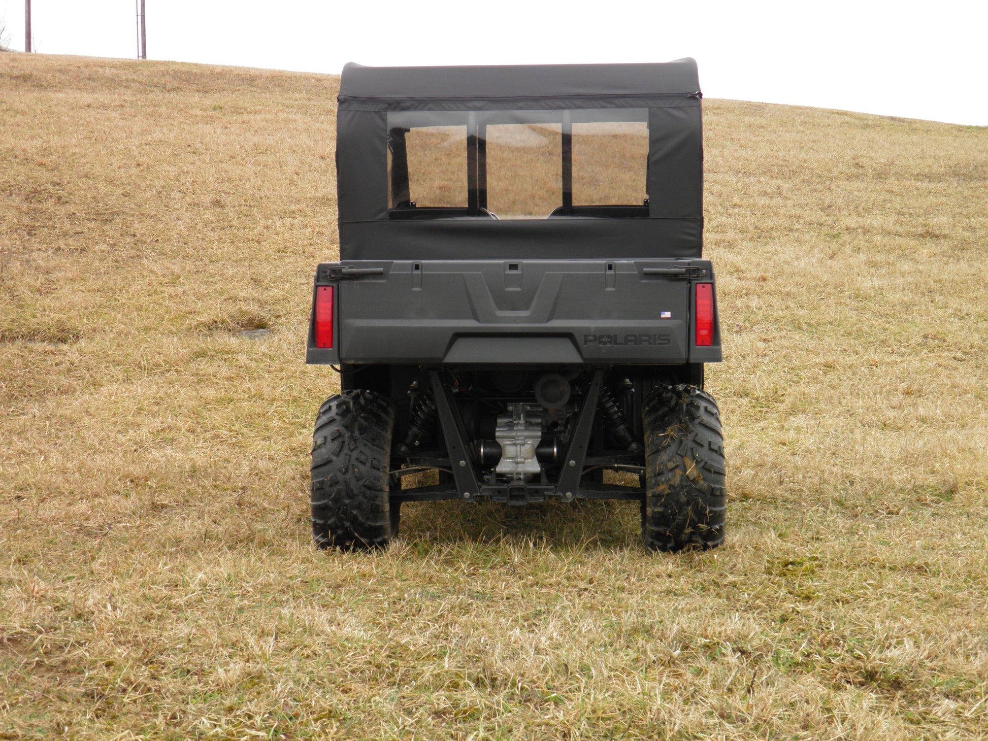 Polaris Ranger Crew 570 Mid Size - 4 Passenger - CAMO Full Cab Enclosure with Vinyl Windshield - 3 Star UTV