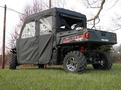 Polaris Ranger Crew Mid Size 570 - 4 Passenger - BLACK Door/Rear Window Combo - 3 Star UTV