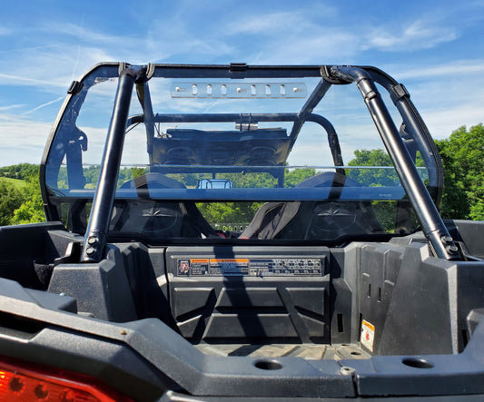 Polaris RZR XP 4 1000/XP 4 Turbo - 1 Pc Lexan Back Panel w/Clamp and Vent Options - 3 Star UTV