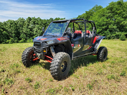Polaris RZR XP 4 1000/XP 4 Turbo - 1 Pc Scratch - Resistant Windshield w/Vent and Clamp Options - 3 Star UTV
