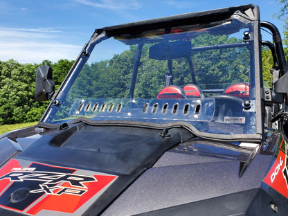 Polaris RZR XP 4 1000/XP 4 Turbo - 1 Pc Scratch - Resistant Windshield w/Vent and Clamp Options - 3 Star UTV