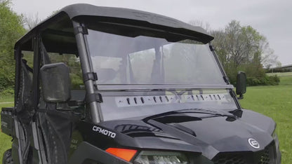 CFMoto UForce 800 XL- 2 Pc General-Purpose Windshield with Vent and Clamp Options