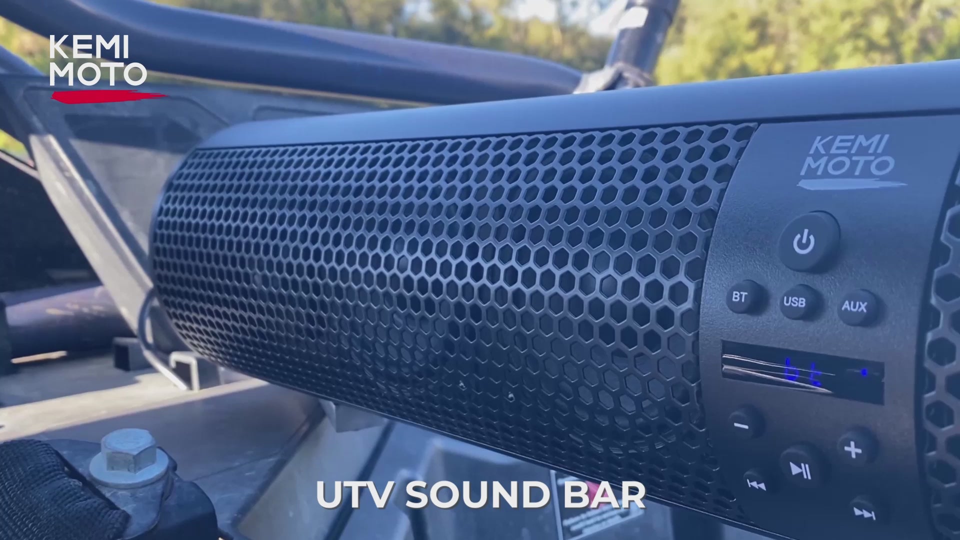 Kemimoto - 6 Speaker Bluetooth Sound Bar for UTVs with 1.56