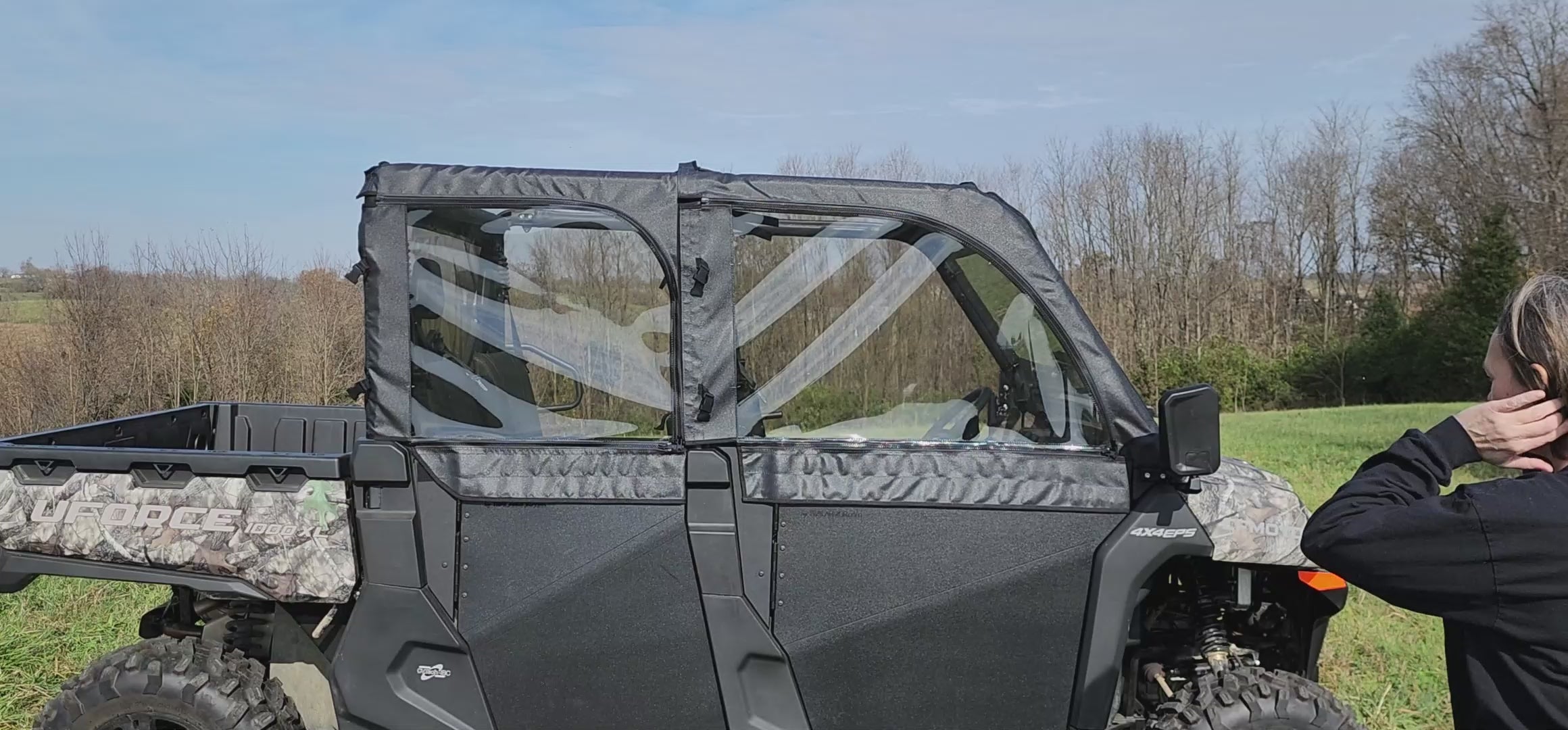 CFMoto UForce 1000XL - Upper Soft Front and Rear Doors – 3 Star UTV