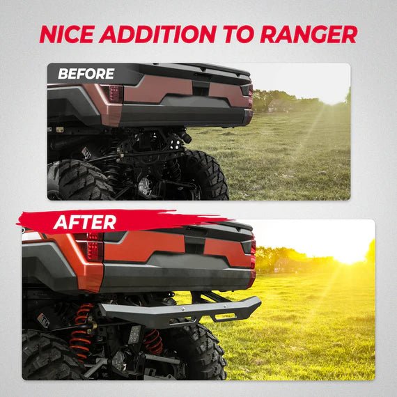 Rear Brushguard Bumper for Polaris Ranger XP 1000 / CREW 2018 - 2024 - 3 Star UTV