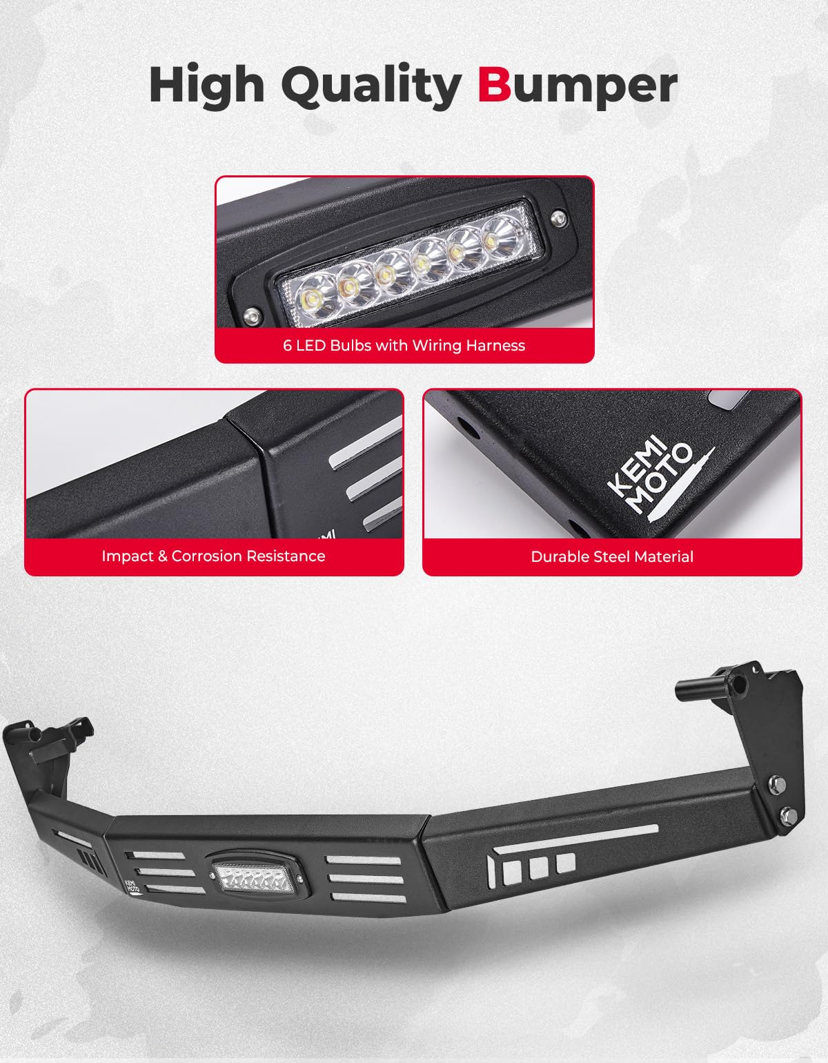 Rear Bumper for Pioneer 1000 1000 - 6 2016 - 2025 - 3 Star UTV