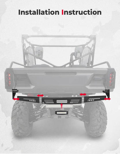Rear Bumper for Pioneer 1000 1000 - 6 2016 - 2025 - 3 Star UTV