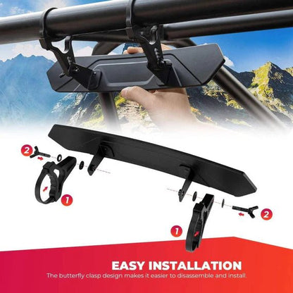 Rear View Mirror 1.65'' - 2'' for Maverick X3/ RZR/ Pioneer/ Talon/ Kawasaki - 3 Star UTV