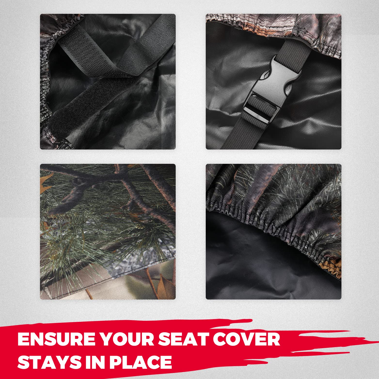 Seat Cover with Headrest Cover for Polaris Ranger Crew 1000/Crew XP 1000 - 3 Star UTV