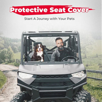Seat Cover with Headrest Cover for Polaris Ranger Crew 1000/Crew XP 1000 - 3 Star UTV