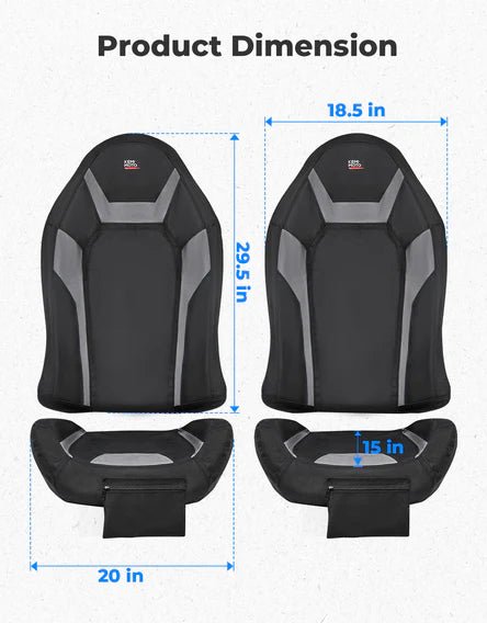 Seat Covers Water - Resistant 1680D for Polaris RZR XP 1000/Turbo 2014 - 2023 - 3 Star UTV
