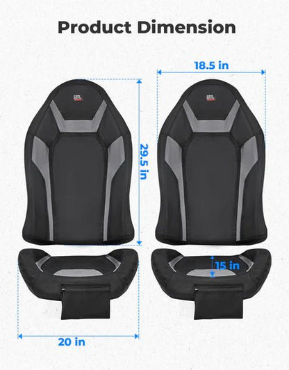Seat Covers Water - Resistant 1680D for Polaris RZR XP 1000/Turbo 2014 - 2023 - 3 Star UTV