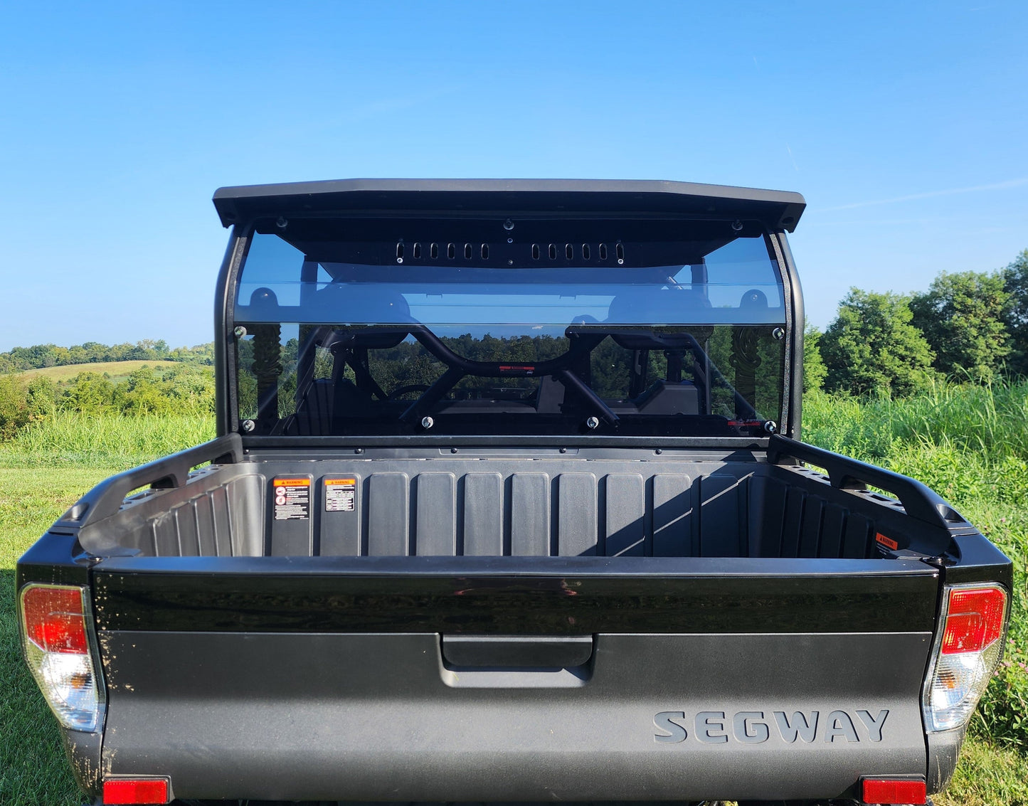 Segway UT10 Crew 1 - Piece Rear Windshield with Tint Options - 3 Star UTV