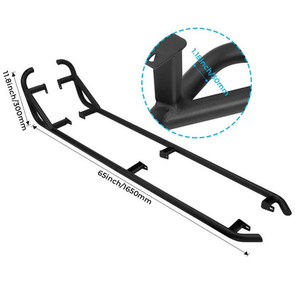 Steel Nerf Bars Fit Polaris RZR XP 4 1000 / 4 Turbo 2014 - 2023 - 3 Star UTV