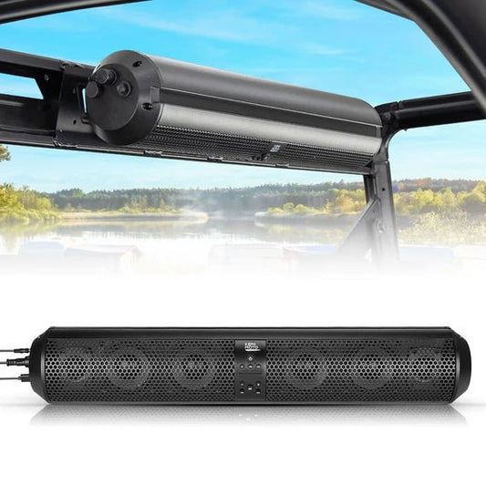 SxS UTV Sound Bar System Bluetooth Speaker 500W 28" Outdoor Marine Soundbars - 3 Star UTV