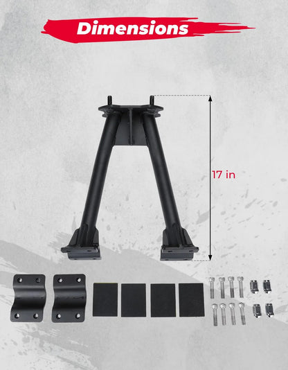 Universal UTV Spare Tire Carrier for 1.5–2 Inch Roll Cages - 3 Star UTV