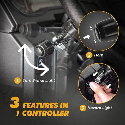 Universial UTV Turn Signal Kit & 105D Horn for Polaris, Can - Am, Pioneer - 3 Star UTV