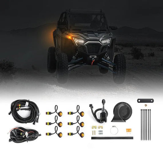 Universial UTV Turn Signal Kit & 105D Horn for Polaris, Can - Am, Pioneer - 3 Star UTV