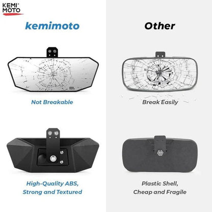 Upgraded Rear View Mirror for Polaris Ranger 500/570/900/1000 Crew XP - 3 Star UTV