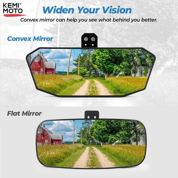 Upgraded Rear View Mirror for Polaris Ranger 500/570/900/1000 Crew XP - 3 Star UTV