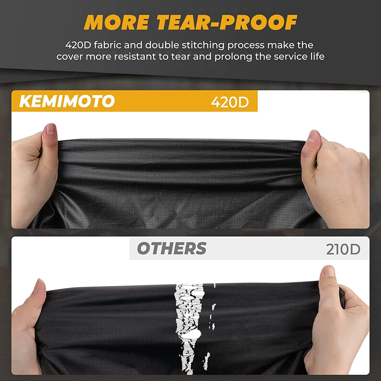 UTV 420D Waterproof Covers 2 Seater for Can - Am, Polaris, Kawasaki - 3 Star UTV