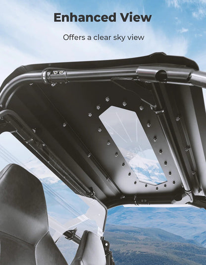 UTV Aluminum Roof with Fixed Sunroof for Polaris RZR 200 2022 - 2025 - 3 Star UTV
