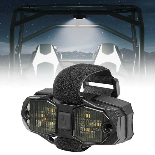 UTV Aluminum Waterproof Dome Interior Lights 600mAh Rechargeable for 1.5" - 2" Roll Bar - 3 Star UTV