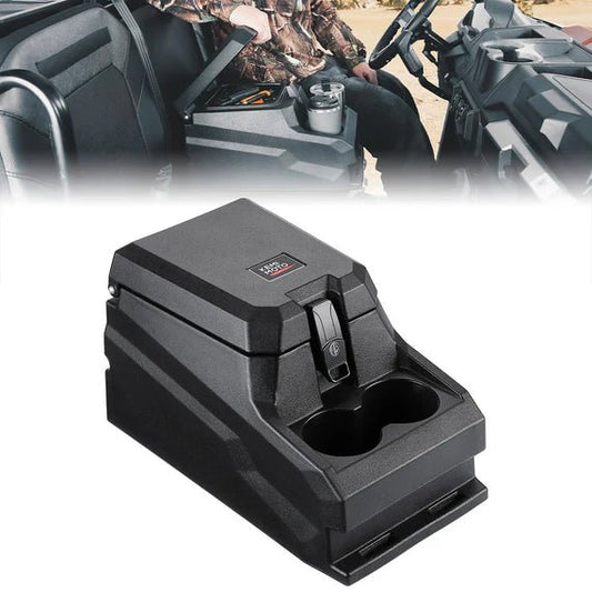 UTV Bench Seat Center Console Box for Polaris Ranger XP 1000/Crew 2017 - 2024 - 3 Star UTV