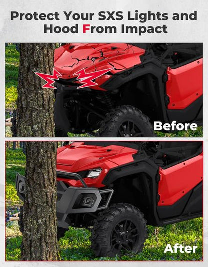 UTV Front Bumper with Lights for Pioneer 1000 - 6 2023 - 2024 - 3 Star UTV