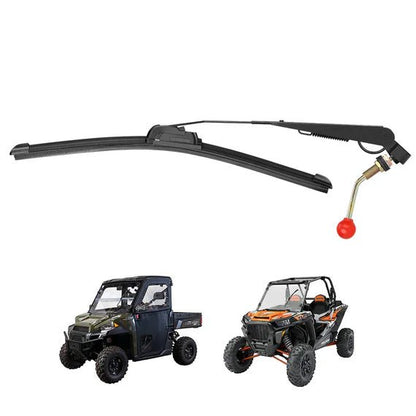 UTV Hand Operated Manual Windshield Wiper Kit - 3 Star UTV