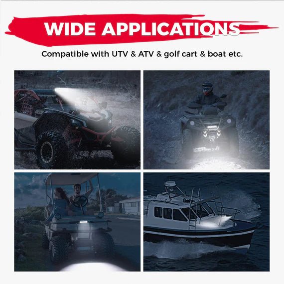 UTV LED Light Bar for Can - Am/ Polaris/ Kawasaki - 3 Star UTV