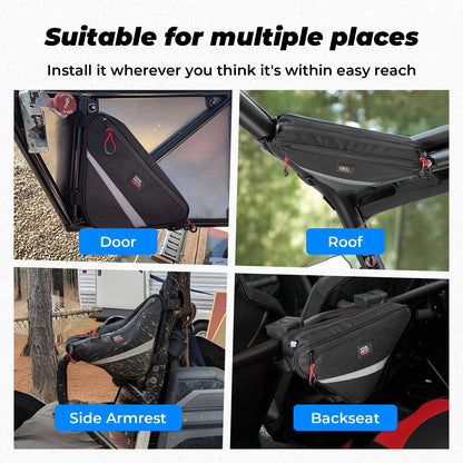 UTV Roll Bar Triangle Storage Bag - 3 Star UTV