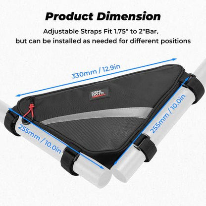 UTV Roll Bar Triangle Storage Bag - 3 Star UTV