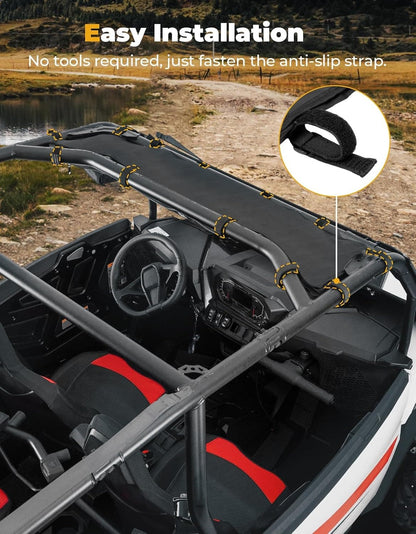 UTV Roof Bag Overhead Storage Bag for Polaris RZR XP 1000/ 4 2024 - 2025 - 3 Star UTV